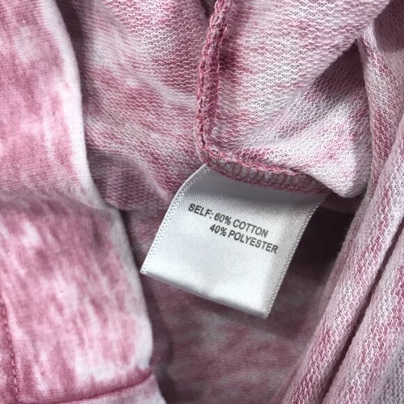 Jane and Delancey Top Womens Medium Pink Vintage Wash Pullover 3/4 Sleeve Ruched - Picture 4 of 11